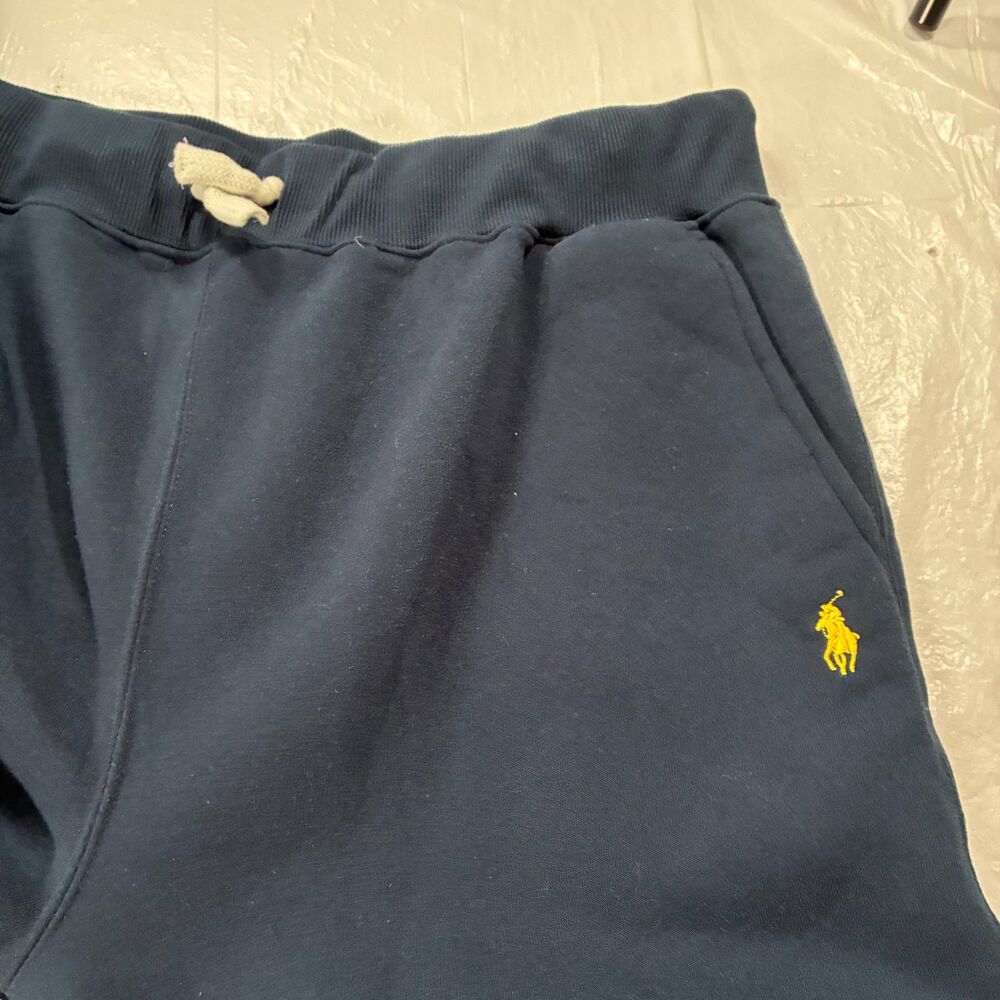 Polo Ralph Lauren Blue Fleece Jogger Sweatpants Pony Logo Mens 3XL Elastic Waist